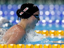 Dittmer se mostró contenta a pesar de no haber avanzado en el Mundial de Natación. AFP /
