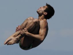 El 'Pollo' García, pupilo de Bautista, termina en quinto lugar en la plataforma de 10 metros. AFP /