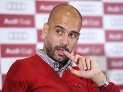 Josep Guardiola habló sobre los falsos rumores de la posible llegada de David Luiz al club 'Bávaro'. EFE /