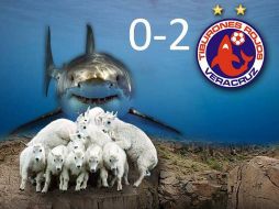 La polémica imagen está en el twitter del equipo Veracruz. ESPECIAL /