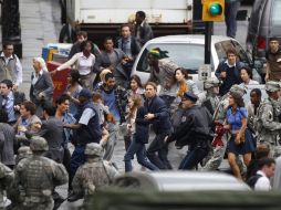 El argumento flojo y predecible, el tema ya empieza a chocar, pero aparece Brad Pitt y la taquilla se anima. ARCHIVO /