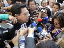 Jesús Reyna reitera que su gobierno no pactará con el crimen organizado. SUN /