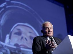 El ex astronauta de 83 años contó cómo aquel amanecer del 20 de julio de 1969 cambió su vida para siempre. EFE /
