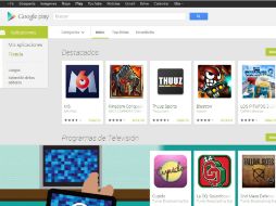 Muchas de las apps que se muestran en Google Play son gratuitas, por lo que los usuarios gastan menos en esta plataforma. ESPECIAL /
