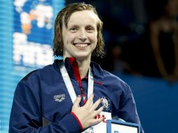 La estadounidense hizo un tiempo de 8:13.86 rebajando la anterior plusmarca. EFE /