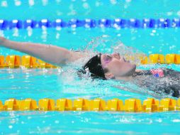 ''Misil'' Franklin. La atleta estadounidense de sólo 18 años registró en los 200 metros espalda un tiempo de 2:04:76. AP /