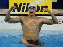 Yang consigue de nuevo ser el mejor nadador del mundo. AFP /