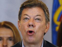 Juan Manuel Santos dice que para iniciar conversaciones de paz con el ELN primero tendrán que liberar a sus secuestrados. ARCHIVO /