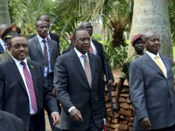 Líderes de Etiopía, Kenia y Uganda, entre otros, se reunieron a fin de lograr más acuerdos a favor de Somalia. AP /