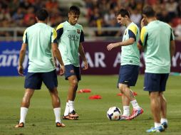 Se espera mucho de la dupla Messi-Neymar para la próxima temporada. EFE /