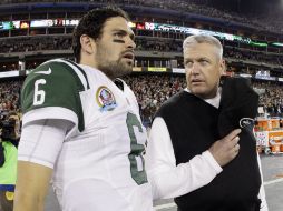 Sánchez y Ryan en un partido de la temporada pasada, Mark tendrá oportunidad de demostrar su valor en los Jets. AP /