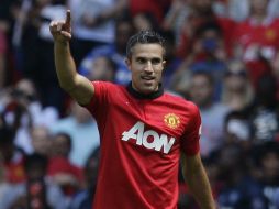 Van Persie da el primer campeonato en la era de Moyes en el Manchester United. AFP /