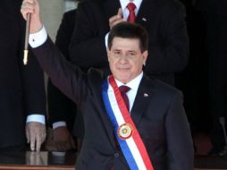 Horacio Cartes reafirmó el perfil de su gabinete, alejado de las cuotas político-partidarias. EFE /