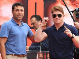 La promotora Golden Boy confía en que Saúl Álvarez puede vencer al invicto Floyd Mayweather Jr. MEXSPORT /