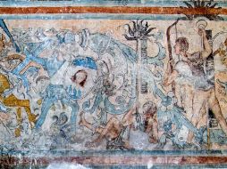 Pintura mural en el Museo de El Carmen. SUN /