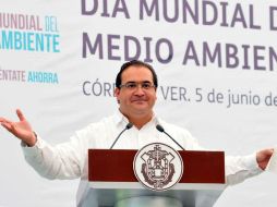 El Gobernador de Veracruz, Javier Duarte de Ochoa, resalta el liderazgo a nivel nacional en producción energética. ARCHIVO /
