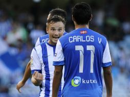 Los txuri urdin están motivados e intentarán meterse entre los mejores 32 clubes europeos. AFP /