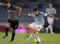 El equipo de Javier Aguirre estaba 0-2 abajo en el marcador y rescató un valioso empate de su visita en Vigo. EFE /
