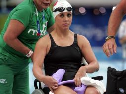 Nelly Miranda regresó este lunes a México tras su participación en el Campeonato Mundial de Natación IPC. MEXSPORT /