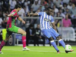 Jackson Martínez, quien fuera goleador con los Jaguares de Chiapas, ayer abrió el marcador. AFP /