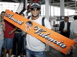 Dorlan ya porta los colores del cuadro valenciano y se someterá a las pruebas médicas. EFE /