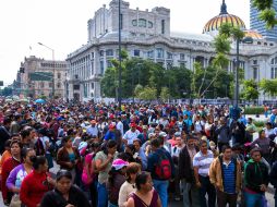 Los maestros de la CNTE han realizado una gran cantidad de movilizaciones en el DF en contra de la reforma educativa. NTX /