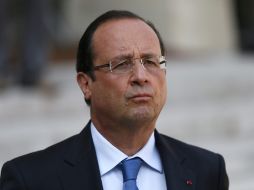 El presidente francés François Hollande afirmó que la comunidad internacional debe detener la escalada de violencia en Siria. EFE /