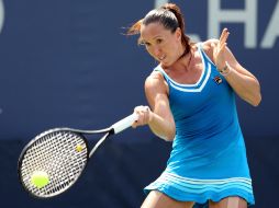 Jelena Jankovic exnúmero uno mundial en 2008, selló su pasaporte en 1 hora y 13 minutos. AFP /