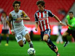 Carlos Fierro durante el partido contra los Dorados de Sinaloa en el torneo Copa MX. ARCHIVO /