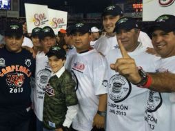 Los Tigres de Quintana Roo celebran la obtención de su título número 11 en LMB. Tomada de @tigresqroficial ESPECIAL /
