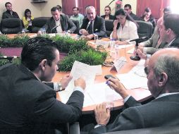 Comisión de asuntos electorales. Diputados de este órgano legislativo anunciaron que los foros regionales arrancan el 19 de septiembre. ESPECIAL /