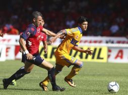 Alan Pulido estuvo muy participativo en el encuentro. AFP /