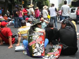Tras la pausa en el diálogo con legisladores, maestros de la CNTE aseguraron que no se manifestarán en la Cámar de Diputados. ARCHIVO /
