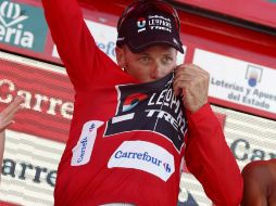 Christopher Horner está orgulloso por ser nuevamente líder de la carrera. EFE /