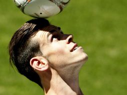 Gareth Bale fue presentado hoy por el Real Madrid. EFE /