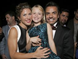Los protagonistas de la película ''Instructions Not Included'', Jessica Lindsey, Loreto Peralta y Eugenio Derbez. AP /