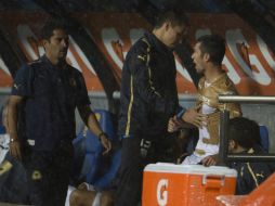 García Sanz gritó a Torres Servín al ser reemplazado en el encuentro en C.U. MEXSPORT /