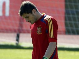 El guardameta de la selección española ha perdido la titularidad con su equipo. EFE /