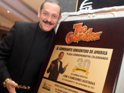 Teo González, un hombre que ha llevado el nombre de la comedia mexicana a la cima.  /
