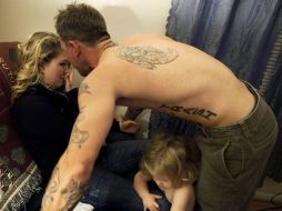 Foto de la serie ''Shane y Maggie: retrato de violencia doméstica'' de Sara Naomi Lewkowicz. EFE /