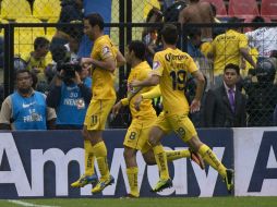 Las Águilas con su victoria ante el Monterrey se confirman en la cima del Apertura 2013. AFP /