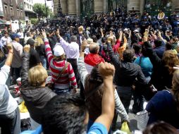 Maestros chiapanecos viajarán este miércoles al DF para reforzar las protestas de la coordinadora. SUN /