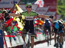 Bauke Mollema termina primero el recorrido entre Calahorra y Burgos. AFP /