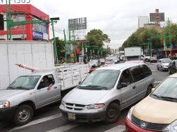 Congestionamiento vial por marcha de los maestros de la CNTE. NTX /