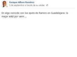 En días pasados, a través de su cuenta en Facebook, Enrique Alfaro insinuó que podría contender por la alcaldía tapatía. ESPECIAL /