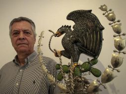 Jesús Guerrero Santos expondrá ''Escudo Nacional Cerámica y Metal''.  /