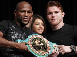 La pelea ''Canelo'' - Mayweather ha causado gran expectación entre los aficionados al boxeo. ARCHIVO /