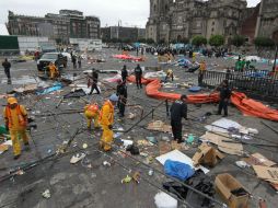 Fueron 400 trabajadores de la Dirección General de Servicios Urbanos (DGSU) quienes iniciaron las labores a partir de las 18:00 horas. NTX /