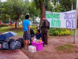 Los integrantes del grupo hacen público su apoyo a los maestros disidentes. ESPECIAL /