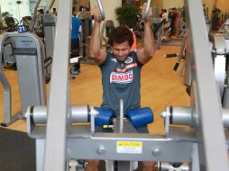 Los jugadores realizaron trabajo de gimnasio en un conocido centro comercial.  /